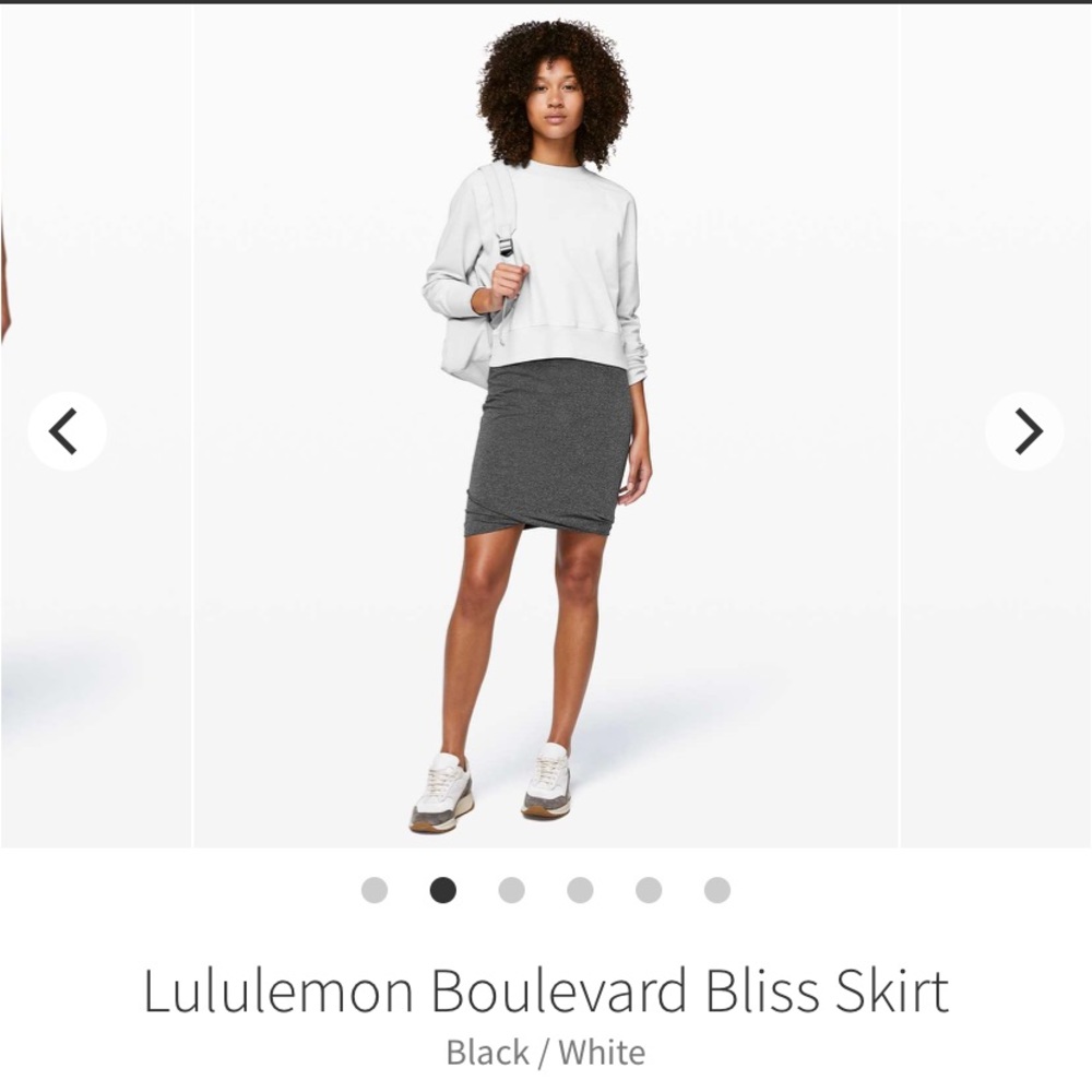 Lululemon boulevard Bliss Skirt size 6 NWT